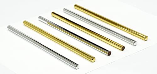 タキザワ BG-A908-20 Sve zlato i sve srebrne šesterokutne HB olovke, pakiranje od 20