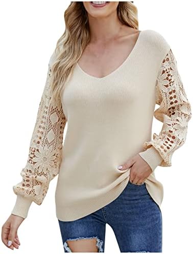 Dugi džemperi za žene, Oprahine najdraže stvari 2023 vrećasti džemper plus crna kornjača džemper Žene, ženska čvrsta boja s v-izrezom
