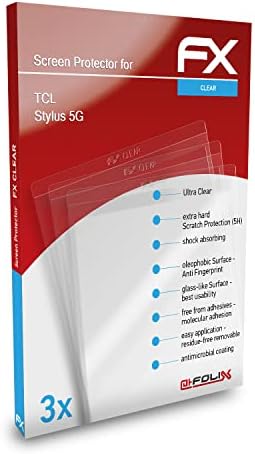 ATFOLIX Zaštita zaslona Film Kompatibilan s TCL STYLUS 5G Zaštitnicom zaslona, ​​ultra čist FX zaštitni film