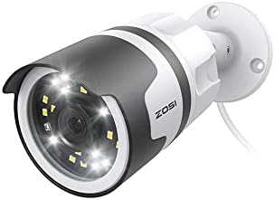 ZOSI H.265+ 5MP 3K Add-na sigurnosna kamera Poe kamera, noćni vid u boji, dvosmjerni razgovor, otkrivanje ljudi, zvuk i lagani alarm,