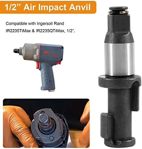 JohnTruck 1/2 ”na Anvil Impact Impact s O-prstenom i zadržavajućim isječkama za Ingersoll Rand IR2235Timax & IR2235Qtimax