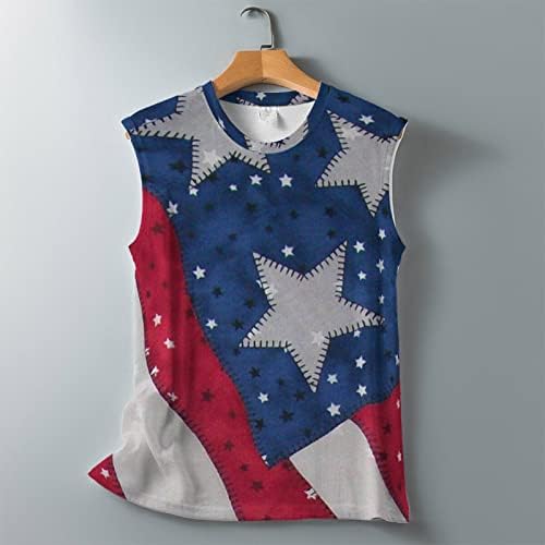 4. srpnja Košulje za žene Ljetni tenk Top American Flag Patriotska majica bez rukava bez rukava za Dan neovisnosti