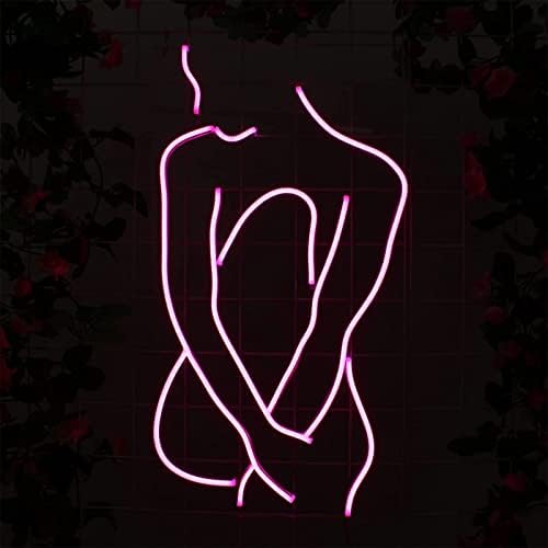 DVTEL prilagođena seksi djevojka neonski znak LED modeliranje svjetlosnih slova natpis Akrilna ploča Neonsko ukrasno svjetlo, 59 *
