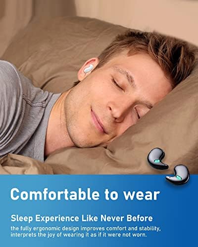 MosOnnytee Slušalice za spavanje bežične uši za spavanje Bluetooth Slušalice za spavanje 0,4 inča ravne udobne ušice za spavanje za