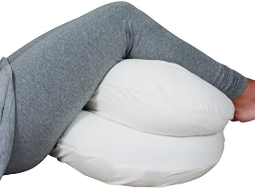 Leachco Snoogle Mini Chic Jersey - Kompaktni bočni jastuk za spavanje trudnoće - bjelokost