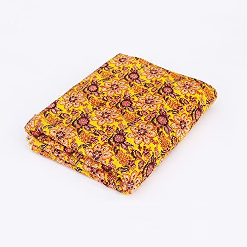 Pamučna deka od mekog vela s printom od fine pamučne tkanine s resama za krojenje haljina-hands-hands-HANDS00399