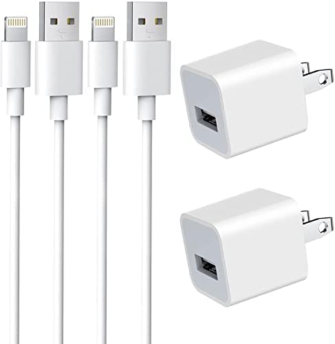 Punjač Sundix za iPhone, kabel za punjenje Lightning to USB dužine 2 m i visine blok zidni punjač, USB dužine 2 m, kompatibilan je