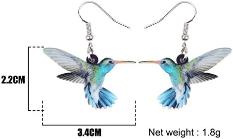 Akrilne Viseće naušnice za ptice Kolibri nakit za žene djevojke Dječji Poklon privjesci