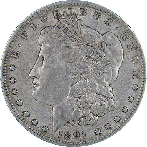 1891. o Morgan Dollar XF EF Izuzetno fino 90% srebro $ 1 US COINBERBIBE