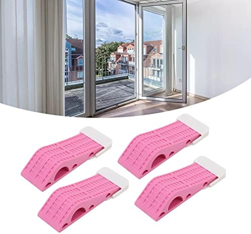 4pcs ružičasti kotačići s vrata s čepovima vrata čep za čep za sigurnosna vrata vrata vrata vrata