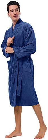 Sioro muški ogrtač tkanina kimono ogrtač pamučni mekani ručnik za tuširanje haljine za kupanje teleća housecoat za spa hotel vruća