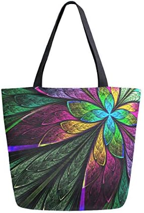 Alaza Hipster Rainbow Butterfly platno torbica Torba gornja ručka torbice Velike torbe za višekratnu uporabu pamučne torbe za rame