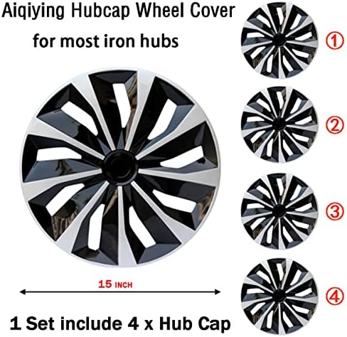 HubCap Poklopac Poklopac R15 HUB kapice Univerzalni obruč kotača Poklopac ABS Materijal Vanjski pribor za SUV -skup automobila od 4