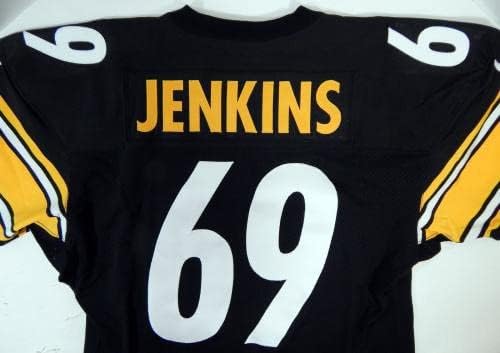 1999. Pittsburgh Steelers Jenkins 69 Igra izdana Black Jersey 50 DP21345 - Nepotpisana NFL igra korištena dresova