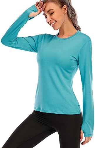 Ženski dugi rukav UPF 50+ UV košulje za zaštitu od sunca Atletski osip za plivanje košulje/kapuljača za planinarenje na otvorenom za