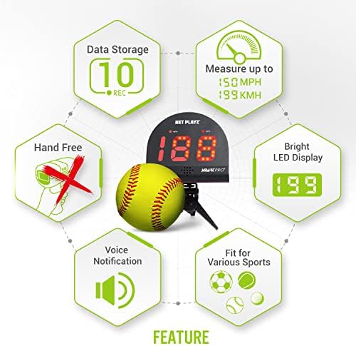 Senzori brzine -mjere servis, brzinu reketa i lopte, visokotehnološki uređaj i opremu za tenisače, crno