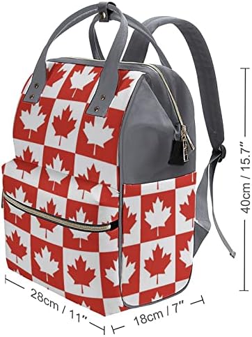 FunnyStar Maple Leaf Canada CA zastava tiskana pelena za pelena Baby Bagpack vrećice vodootporna torba za putničke rame za mamu i tatu