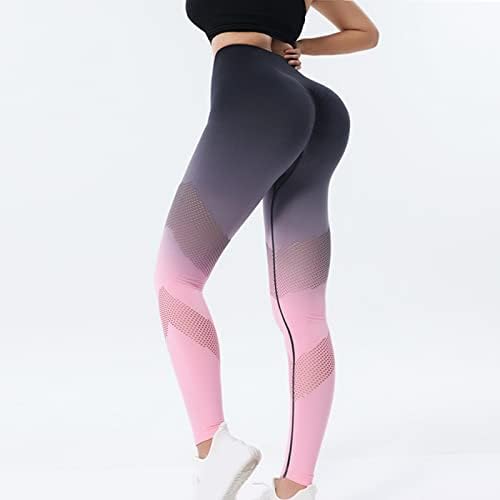 Gamaše za žene za kontrolu trbuha kondicija koja trči cvjetni otisnuti gležanj noge meka četkana guza za dizanje joge joga hlače