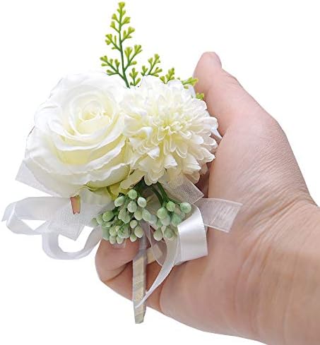 Ručno rađeni vjenčani korzaž na zapešću za muškarce boutonniere cvijet ruže na zapešću Vintage vjenčani ručni ukras za djeveruše Cvjetnice