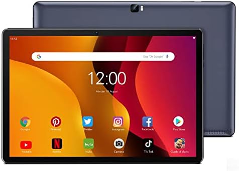 Tablet 10 inčni, Android 11 tablet PC, 64 GB ROM 1TB EXPAND, IPS HD zaslon osjetljiv na dodir i dvostruki zvučnik, baterija dugačkog