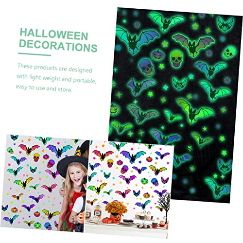 Musisaly 3 listova naljepnice za noć vještica dekorociones para uñas naljepnice od bundeve za ukrašavanje dekor home dekor halloween