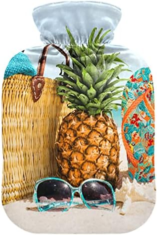 Boce s toplom vodom s poklopcem Ananas za plažu paket tople vode za ublažavanje bolova, menstrualnih grčeva, vruće pakiranje od 2 litre