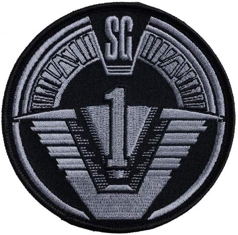Stargate SG-1 8 Dark-siva logo Iron na jakni zakrpa SM