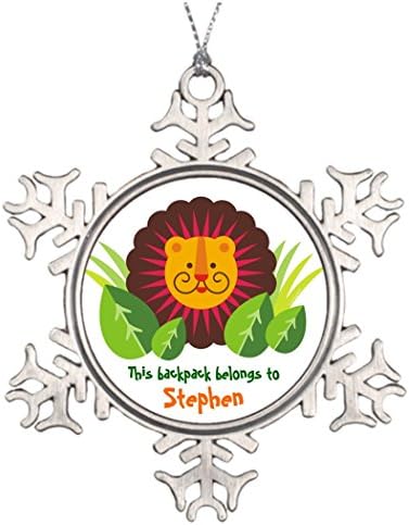 Buckie iy Personalizirani ukras za božićno drvce leo lav tradicionalni ukrasi za božićno drvce