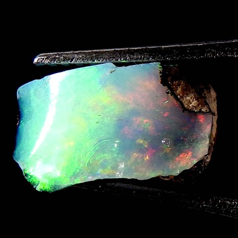 Jewelgemscraft ™ 02.80cts. Ultra vatreni sirovi kamen, prirodni grubi, kristali dragulja, etiopska opalna stijena, zalihe nakita, iscjeljenje