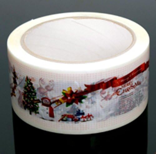 Božićna traka za pakiranje - X -Mas ukrasna traka za pakiranje, 1,88 inča x 43,7 jarda