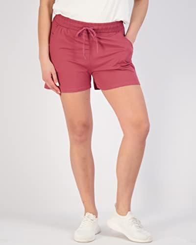 Pravi Essentials 3 Pack: Athletic Lounge kratke hlače za žene - ležerne kratke hlače s džepovima