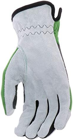 John Deere JD00035-Men's Split Cawhide kožne palmine rukavice, rezani otporni, ključni palac, fleksibilni fit