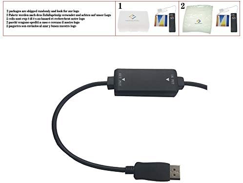Active 4K HDMI do DisplayPort 1.2 Converter kabel 6ft 1,8m HDMI u DisplayPort Out, HDMI u DP OUT