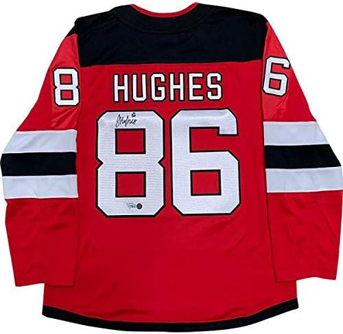 Jack Hughes autogramirani New Jersey Devils replika Jersey - Autografirani NHL dresovi
