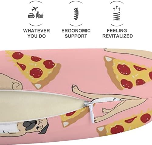 Udobno memorijsko pjena zrakoplov Airplane Vlak jastuk Pizza Pizza Pizza ružičasta, za pranje i udobnost jastuka za glavu za vrat,