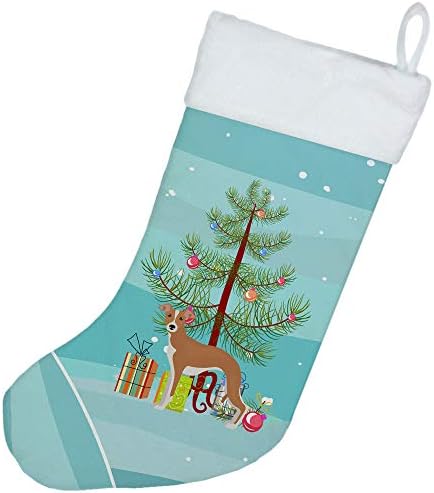 Caroline's blaga ck3460cs talijanski hrt božićno drvce božićna čarapa, kamin viseće čarape božićna sezona zabava dekor obiteljski odmor