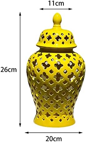 Ｋｌｋｃｍｓ ｋｌｋｃｍｓ đumbir staklenku cvjetna vaza rešetka probijena kineskog stila 10 inčni hramska staklena vaza ukrasna staklenka za kućnu