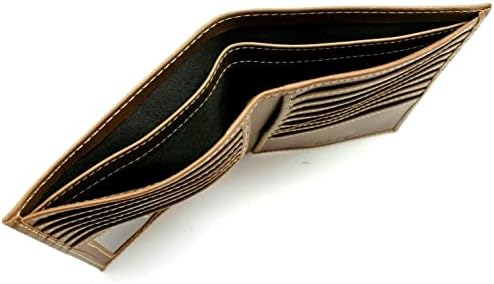 Kolekcija za muškarce koji blokiraju kožni tanki novčanik rustikalni hipster novčanik držač kartice Novčanik za osobnu iskaznicu