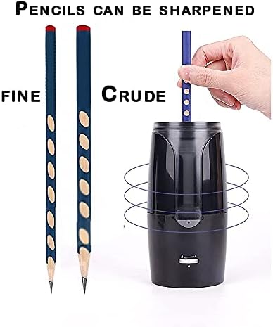 Dailyint Automatska oštrica olovke, brzo oštrice, 3 postavke, Električna oštrica olovke, pogodno za školu/učionicu/ured/dom