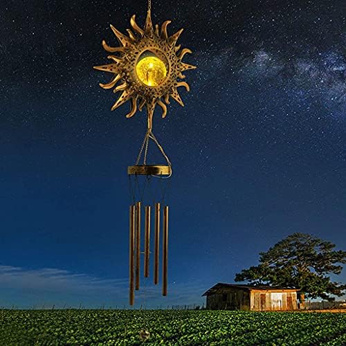 SJYDQ solarna svjetla vjetar Chimes Outdoor vodootporno viseće Aeolian Bells Solarna svjetiljka s oblikom za festival za zabavu
