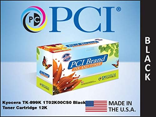 Premium Compatibibles Inc. PCI Brand kompatibilni zamjena tonera za toner za Kyocera TK899K 1T02K00CS0 Crni toner uložak 12K prinos