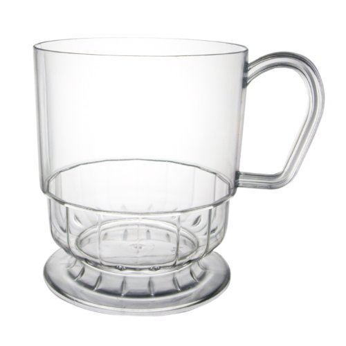 Šalica za kavu od tvrde plastike od 8 oz, prozirna šalica za čaj za jednokratnu upotrebu