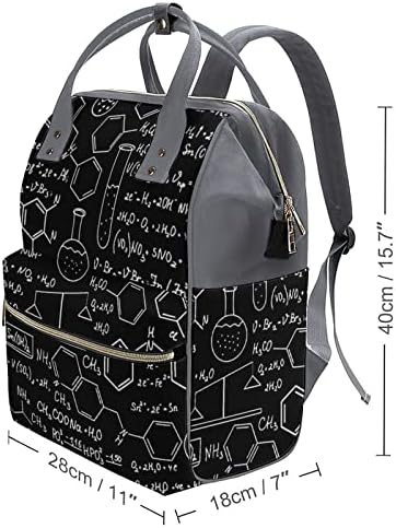 Kemija Blackboard Pelena vrećica ruksak Stilska majčinska torba za pelene multifunkcionalna vodootporna putovanja dojiranje ramena