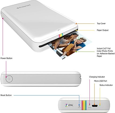 Zink Polaroid Zip Wireless Mobile Photo Mini pisač kompatibilan s iOS & Android, NFC & Bluetooth uređaji