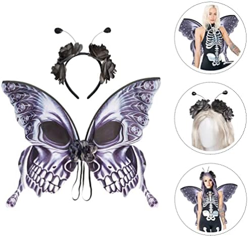 AMOSFUN 1 SET LUPTELLY WING DRENG UP leptir krila propusna traka za glavu Halloween kostimoe