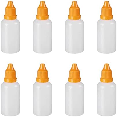 Heyiarbeit pe prozirna boca s kapljicama 30 ml male boce s kapljicom u usta prazna stiskava tekućina za oči s bocama narančasta kapica