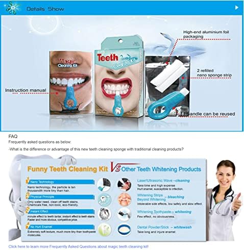 Blanqueamiento Dental, Remotor de Placa que elimina las manchas de dientes pobunjenici y el sarro, toallita de limpieza física prirodna