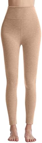 Miashui pojaseve hlače za žene jesenske zimske gaćice visokog struka debela runa tople hlače jastučića koljena povremene hlače žene