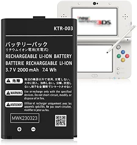 Huaeng Novi 3DS baterijski paket, 2000mAh punjiva litij-ionska baterija KTR-003 kompatibilna s novim Nintendo 3DS N3DS