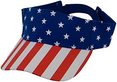 Gornja pokrivala za glavu u stilu a-kepera s vizirom američke zastave